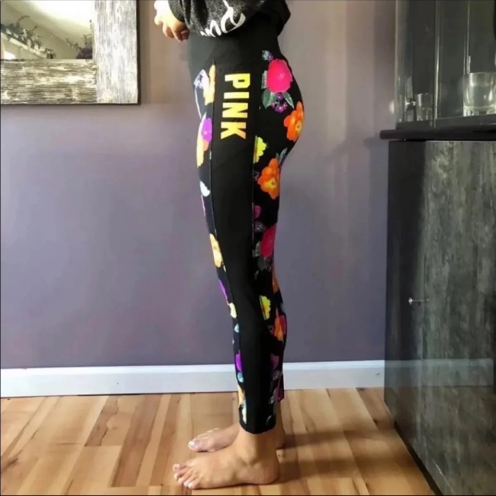 VS pink floral ultimate leggings